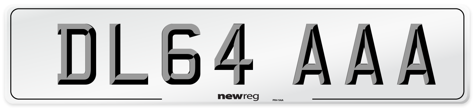 DL64 AAA Number Plate from New Reg